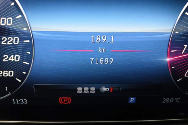 Used Mercedes-Benz C-Class 2023 C 260 L Sport Edition Odometer Close Up