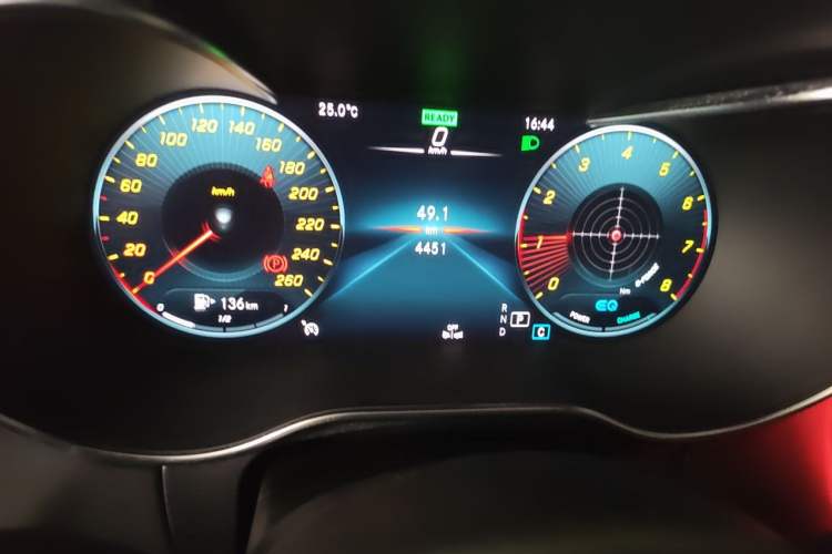 Used Mercedes-Benz C-Class 2023 C 260 Coupe Odometer Close Up