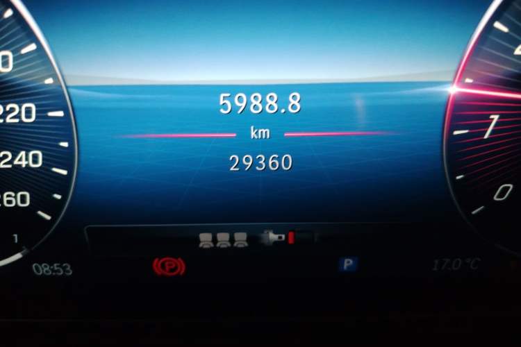 Used Mercedes-Benz C-Class 2023 C 260 L Sport Edition 4MATIC Odometer Close Up
