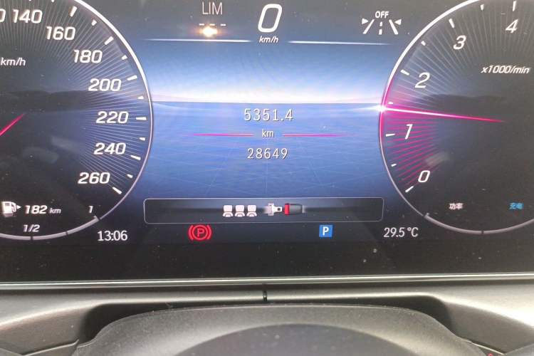 Used Mercedes-Benz C-Class 2023 C 260 L Sport Edition Odometer Close Up