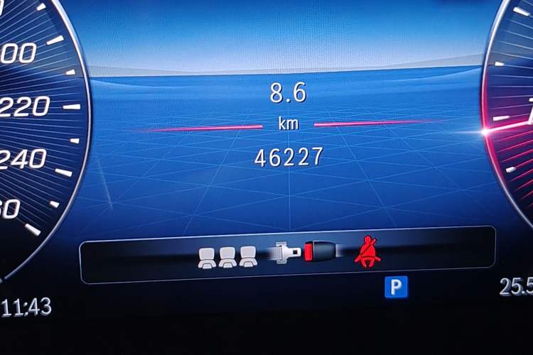 Used Mercedes-Benz C-Class 2023 C 260 L Sport Edition Odometer Close Up
