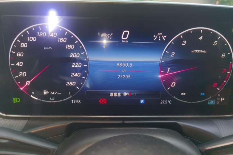 Used Mercedes-Benz C-Class 2023 C 260 L Bright Night Sports Edition Odometer Close Up