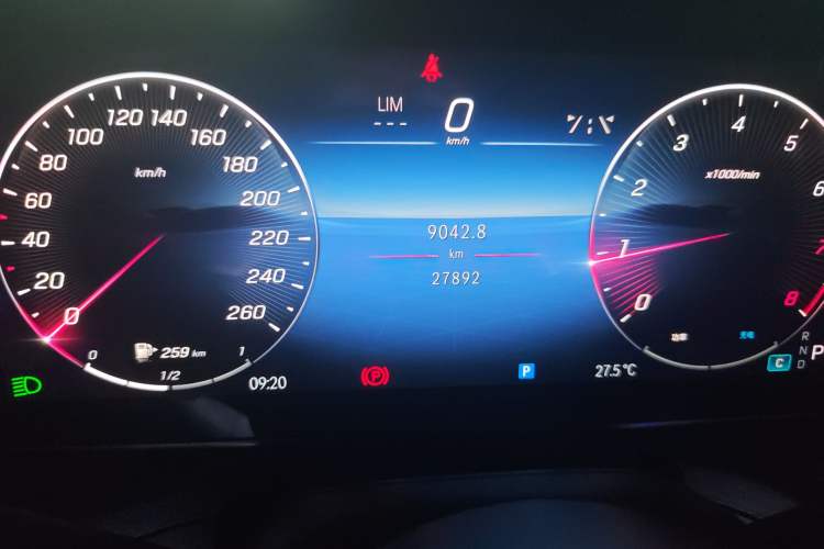 Used Mercedes-Benz C-Class 2023 C 260 L Sport Edition Odometer Close Up