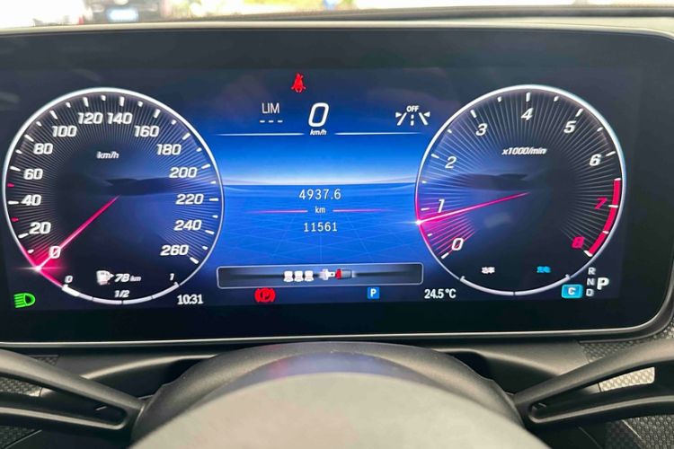 Used Mercedes-Benz C-Class 2023 C 260 L Sport Edition Odometer Close Up