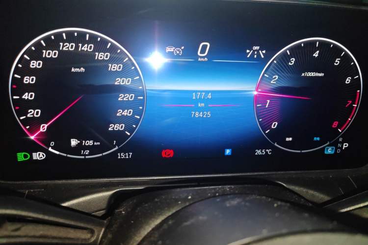 Used Mercedes-Benz C-Class 2023 Revised C 200 L Sport Edition Odometer Close Up