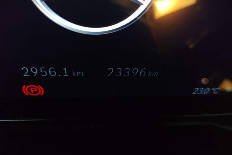 Used Mercedes-Benz C-Class 2023 C 260 L Sport Edition Odometer Close Up