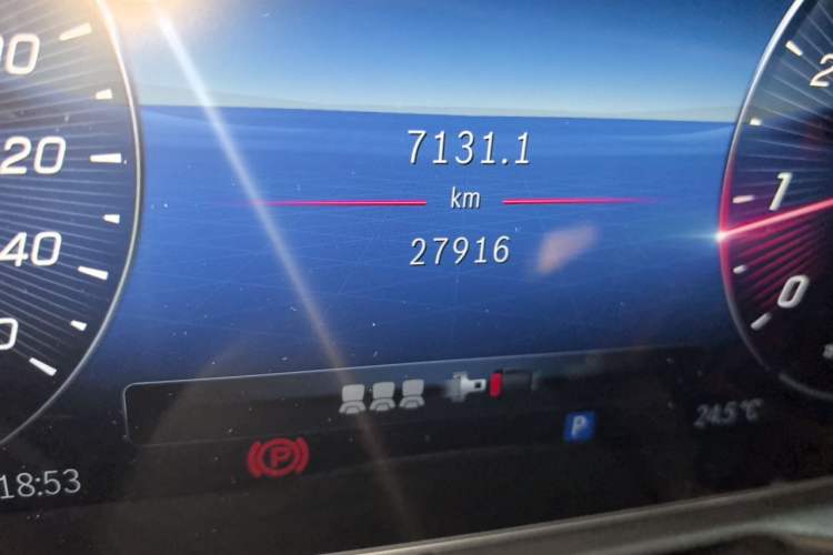 Used Mercedes-Benz C-Class 2023 Restyled C 260 L Sport Edition Odometer Close Up