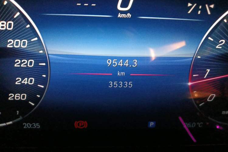 Used Mercedes-Benz C-Class 2023 C 260 L Sport Edition Odometer Close Up