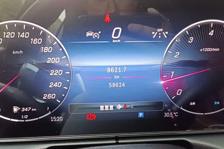 Used Mercedes-Benz C-Class 2023 C 260 L Sport Edition Odometer Close Up