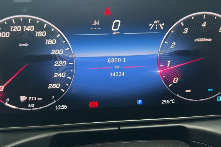 Used Mercedes-Benz C-Class 2023 C 260 L Sport Edition Odometer Close Up