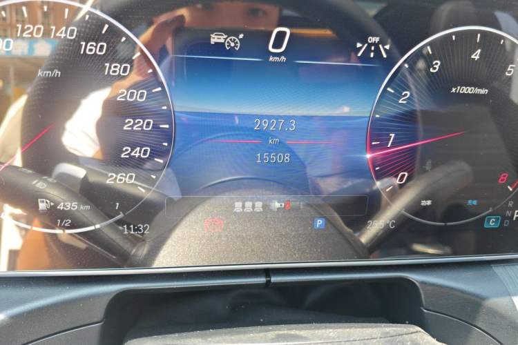 Used Mercedes-Benz C-Class 2023 C 260 L Sport Edition Odometer Close Up