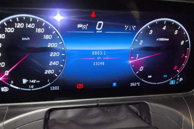 Used Mercedes-Benz C-Class 2023 Restyled C 260 L Sport Edition Odometer Close Up