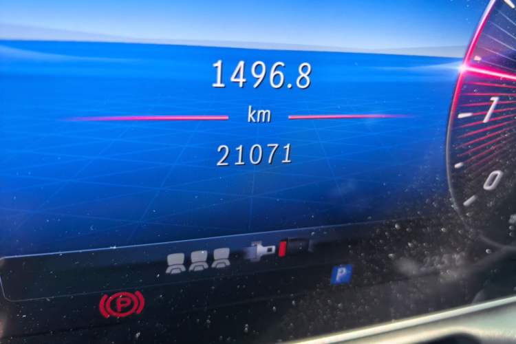 Used Mercedes-Benz C-Class 2023 C 260 L Sport Edition Odometer Close Up