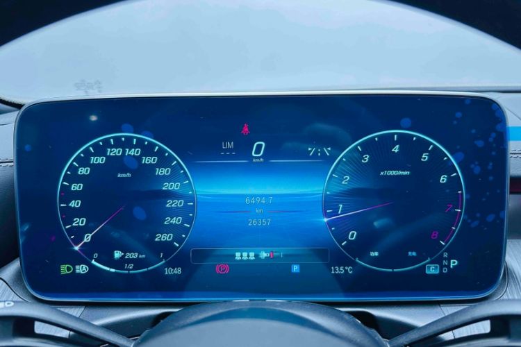 Used Mercedes-Benz C-Class 2023 C 260 L Sport Edition Odometer Close Up