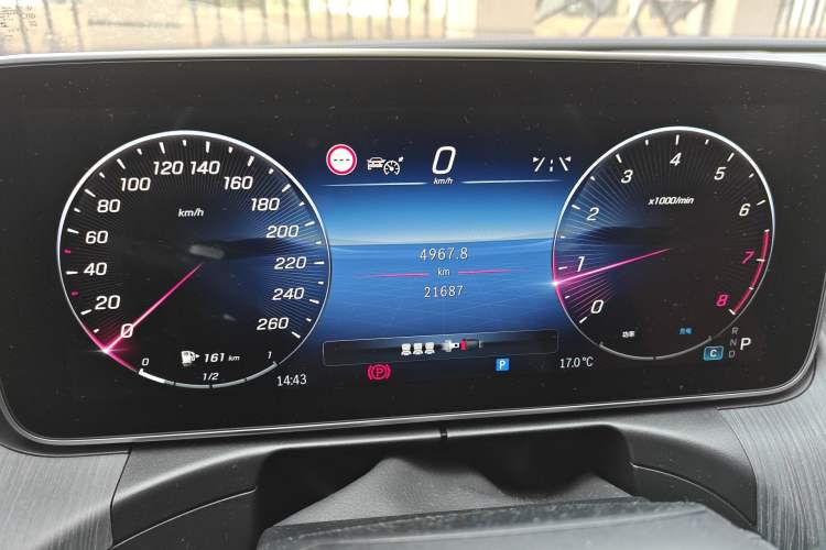Used Mercedes-Benz C-Class 2023 C 260 L Sport Edition Odometer Close Up