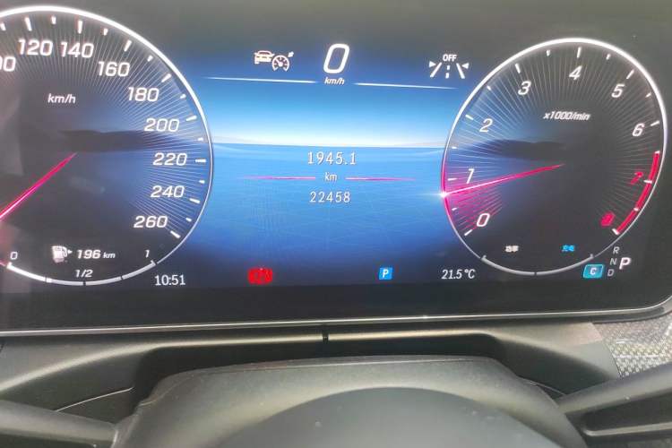 Used Mercedes-Benz C-Class 2023 C 260 L Sport Edition Odometer Close Up
