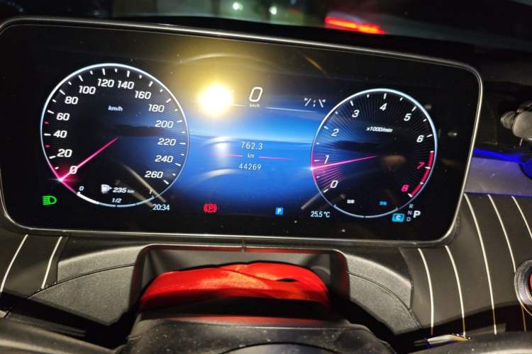 Used Mercedes-Benz C-Class 2023 C 260 L Sport Edition Odometer Close Up