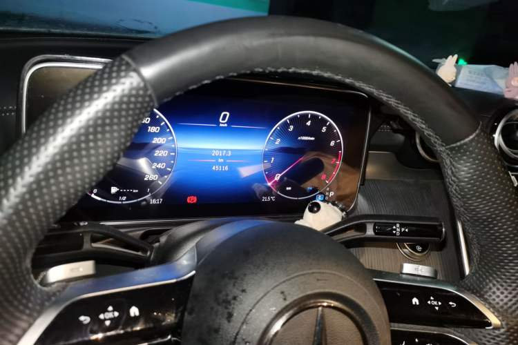 Used Mercedes-Benz C-Class 2023 C 260 L Sport Edition Odometer Close Up