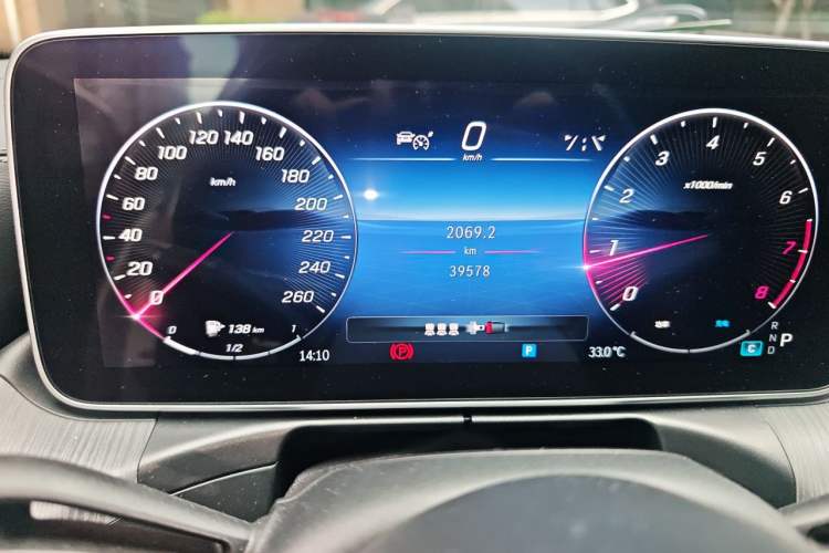 Used Mercedes-Benz C-Class 2023 C 260 L Sport Edition Odometer Close Up