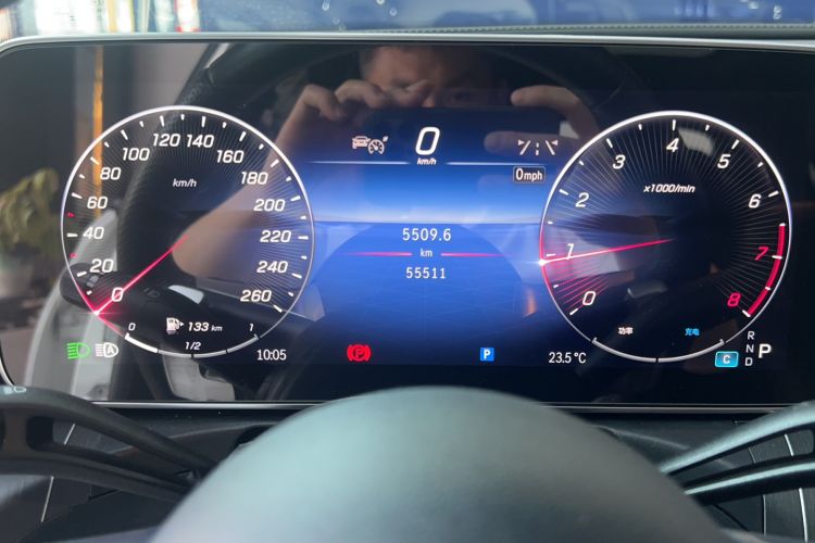 Used Mercedes-Benz C-Class 2023 C 260 L Bright Night Sports Edition Odometer Close Up