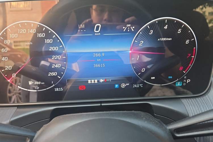 Used Mercedes-Benz C-Class 2023 C 200 L Sport Edition Odometer Close Up
