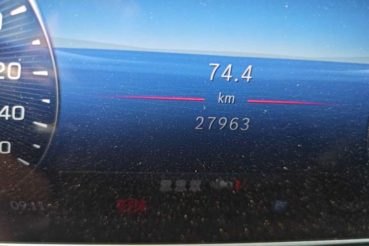 Used Mercedes-Benz C-Class 2023 Revised C 200 L Sport Edition Odometer Close Up