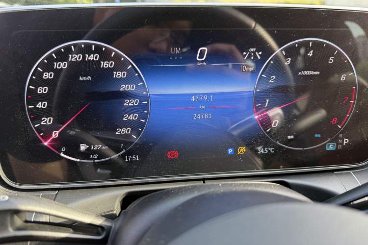Used Mercedes-Benz C-Class 2023 C 260 L Bright Night Sports Edition Odometer Close Up