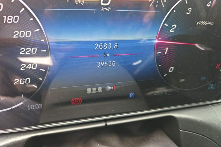 Used Mercedes-Benz C-Class 2023 C 260 L Sport Edition Odometer Close Up