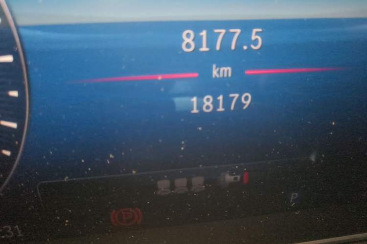 Used Mercedes-Benz C-Class 2023 C 260 L Odometer Close Up