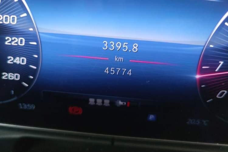 Used Mercedes-Benz C-Class 2023 C 260 L Sport Edition Odometer Close Up