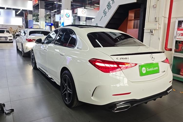 Used Mercedes-Benz C-Class 2023 Restyled C 260 L Night Edition Sports Version Rear Left 45 Deg
