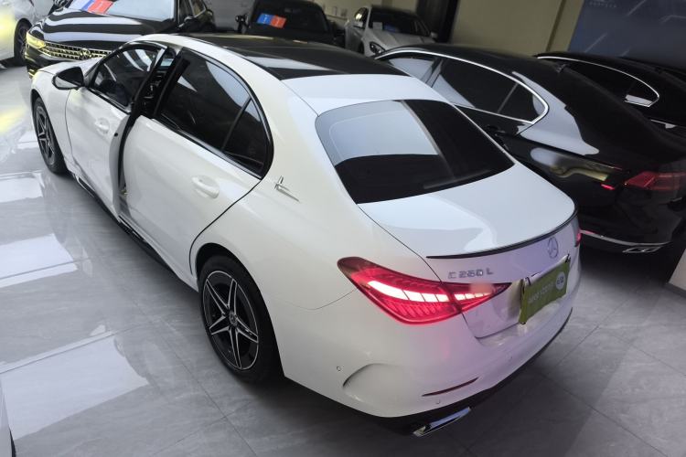 Used Mercedes-Benz C-Class 2023 Restyled C 260 L Night Edition Sports Version Rear Left 45 Deg