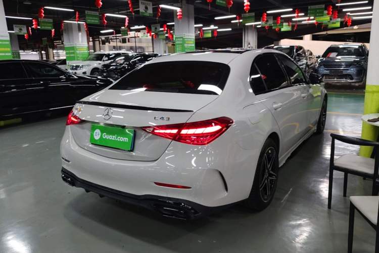 Used Mercedes-Benz C-Class 2023 C 260 L Bright Night Sports Edition Rear Right 45 Deg
