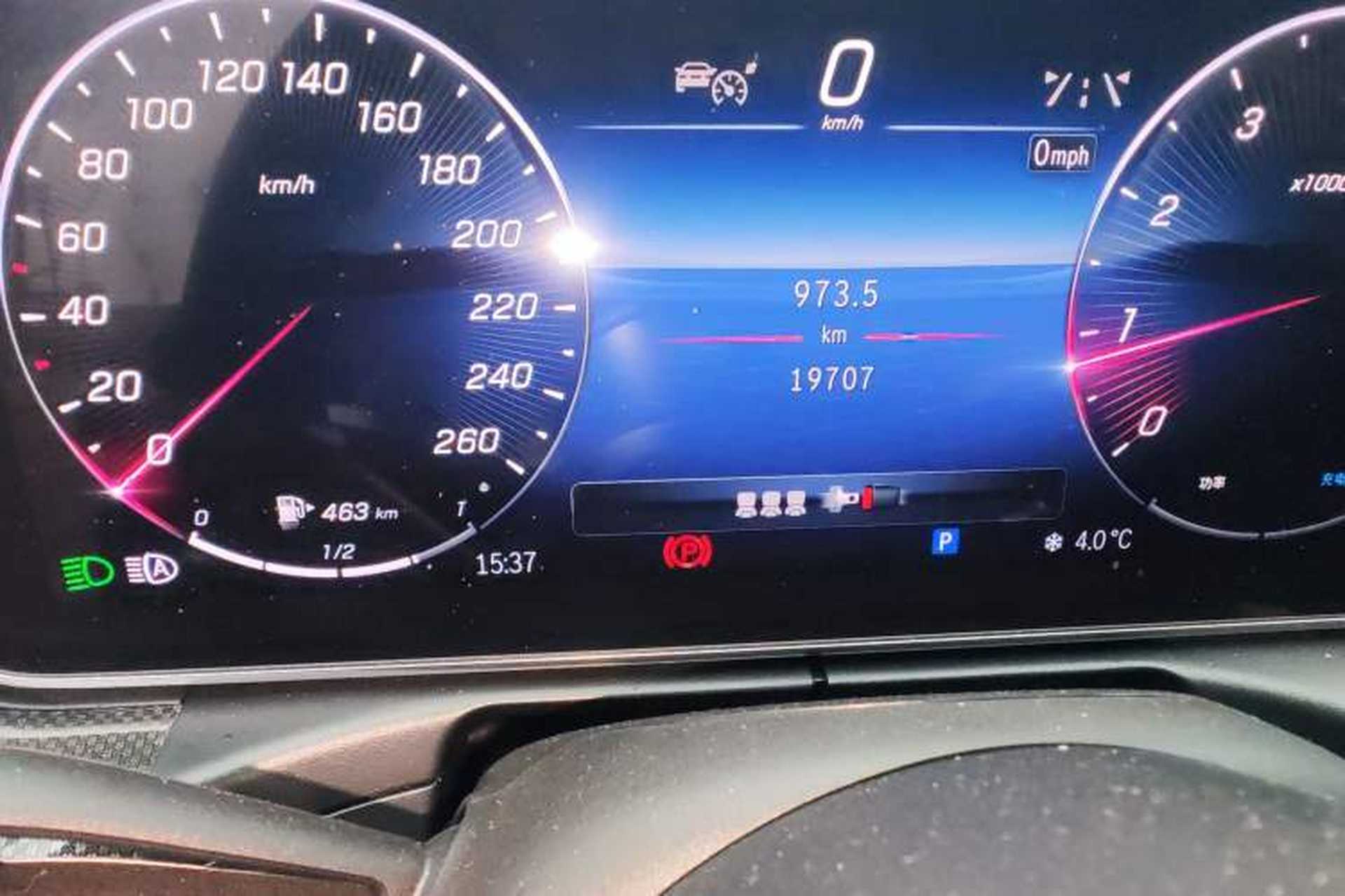 Used Mercedes-Benz C-Class 2024 Restyled C 260 L Sport Edition Odometer Close Up