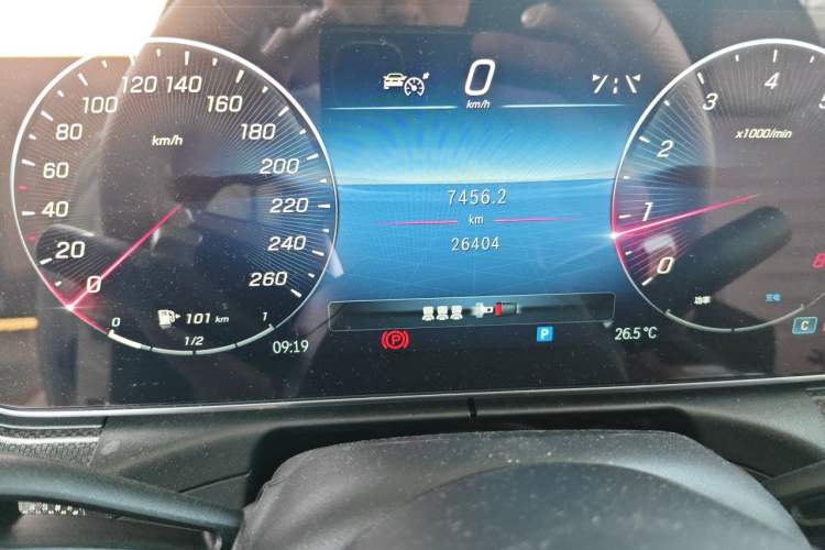 Used Mercedes-Benz C-Class 2024 C 260 L Sport Edition Odometer Close Up