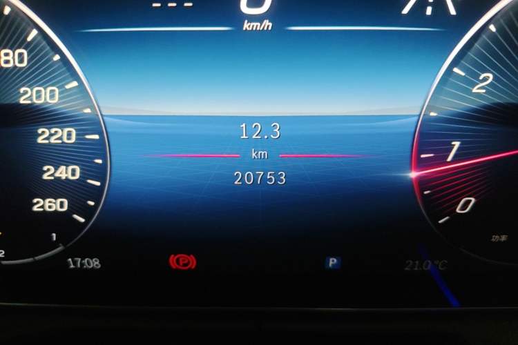 Used Mercedes-Benz C-Class 2024 Revised Version C 260 L Odometer Close Up