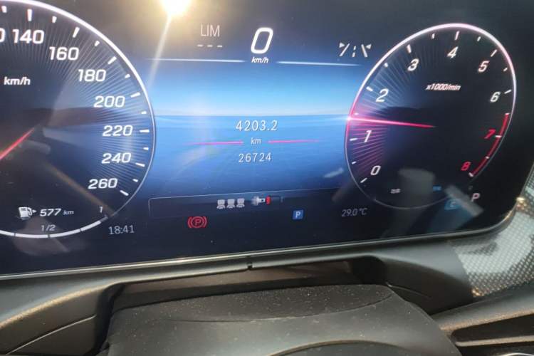 Used Mercedes-Benz C-Class 2024 C 260 L Sport Edition Odometer Close Up