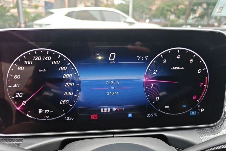 Used Mercedes-Benz C-Class 2024 C 260 L Sport Edition Odometer Close Up