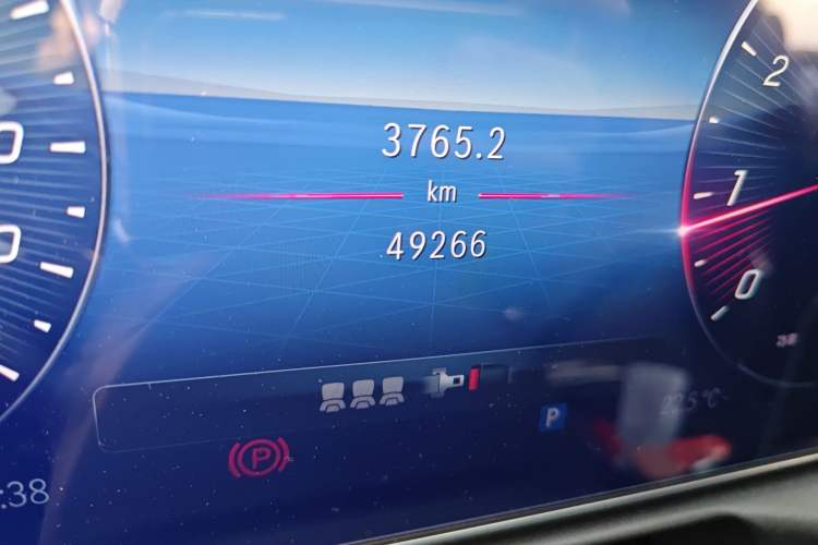 Used Mercedes-Benz C-Class 2024 C 260 L Sport Edition Odometer Close Up