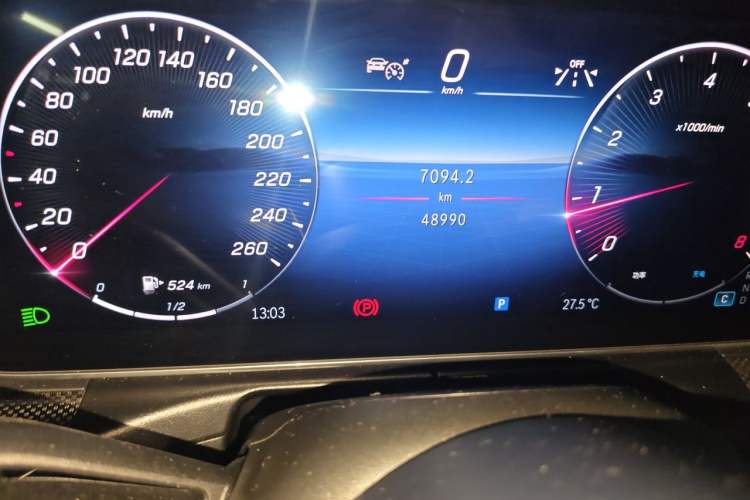 Used Mercedes-Benz C-Class 2024 C 260 L Sport Edition Odometer Close Up