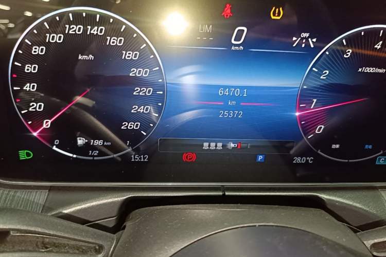 Used Mercedes-Benz C-Class 2024 C 260 L Sport Edition Odometer Close Up