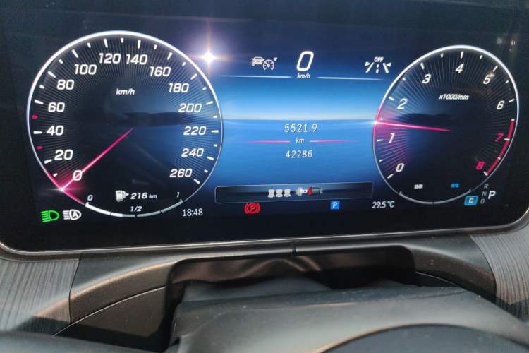 Used Mercedes-Benz C-Class 2024 C 260 L Brilliant Night Sports Edition Odometer Close Up