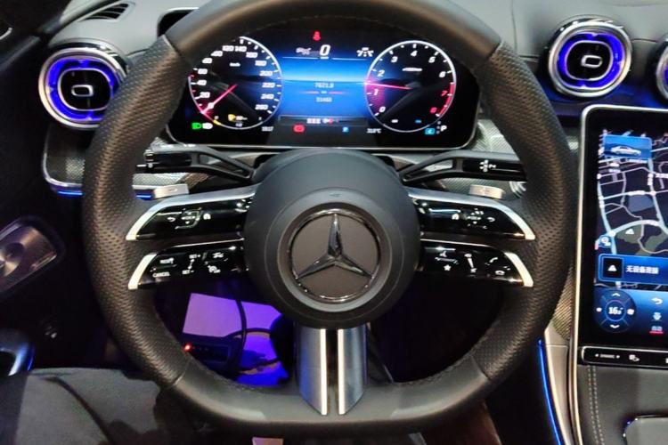 Used Mercedes-Benz C-Class 2024 Second Facelift C 260 L Starry Night Sport Edition Steering Wheel