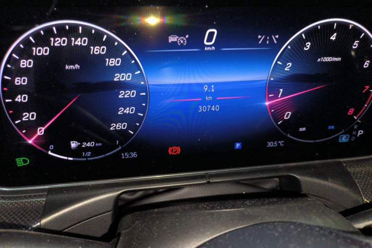 Used Mercedes-Benz C-Class 2024 Restyled C-Class 260 L Sport Edition Odometer Close Up