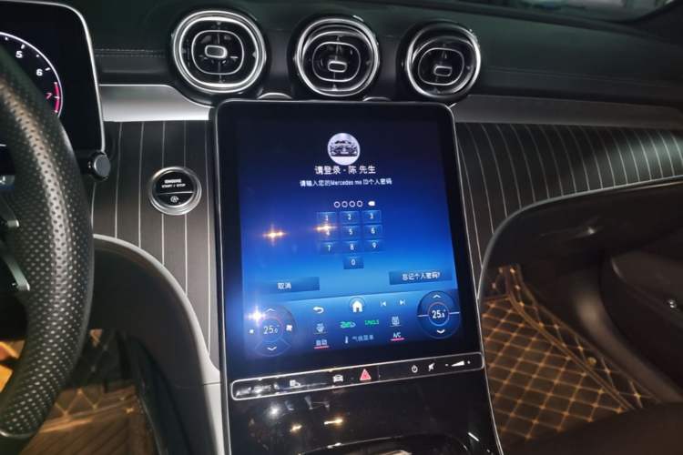 Used Mercedes-Benz C-Class 2024 Facelift C 260 L Night Edition Sport Version Audio And AC Panel