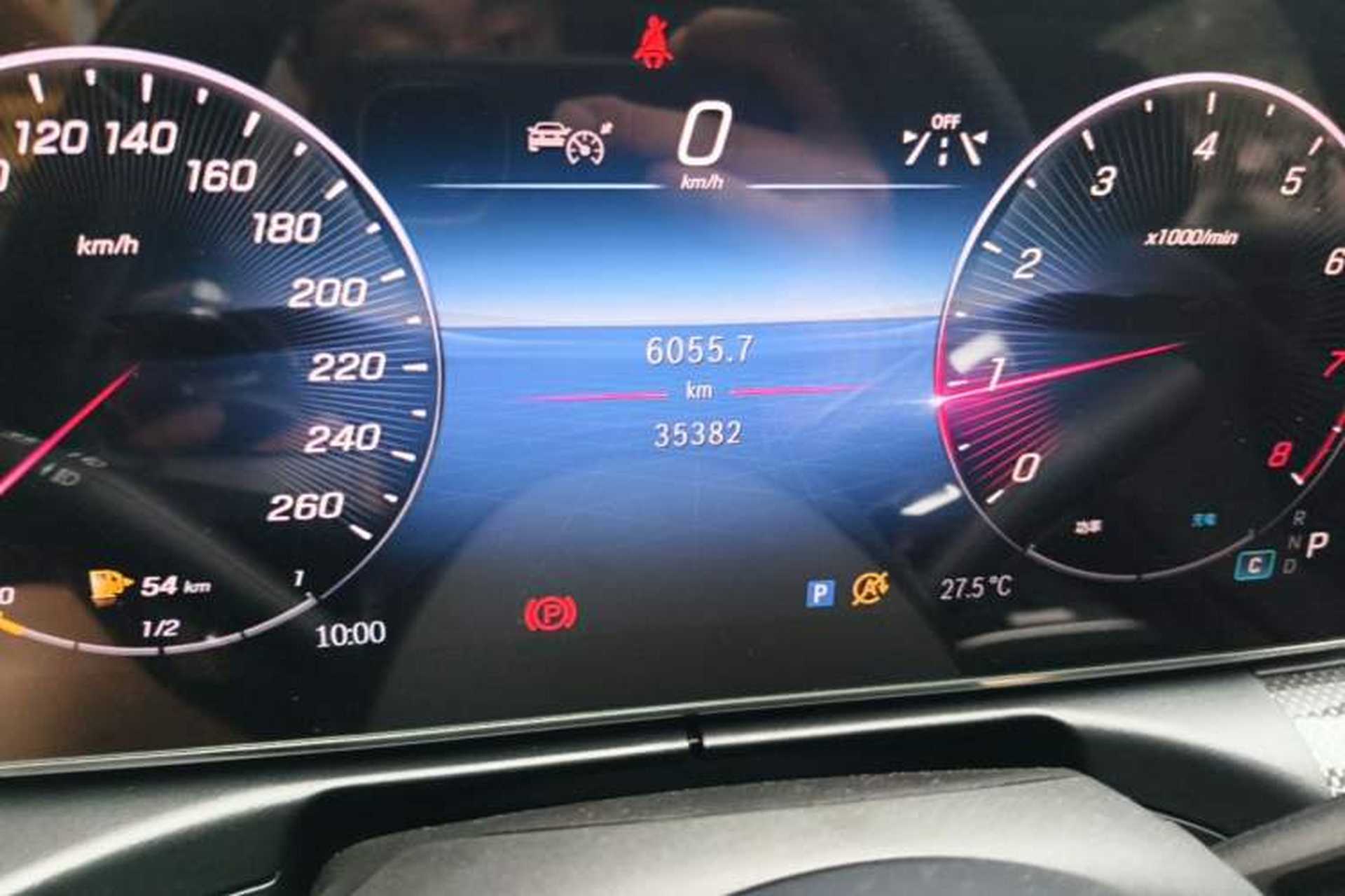 Used Mercedes-Benz C-Class 2024 C 260 L Sport Edition Odometer Close Up