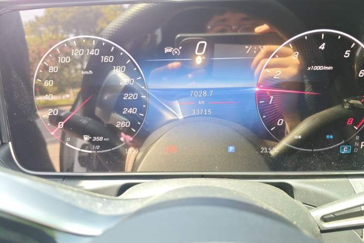 Used Mercedes-Benz C-Class 2024 C 200 L Sport Edition Odometer Close Up