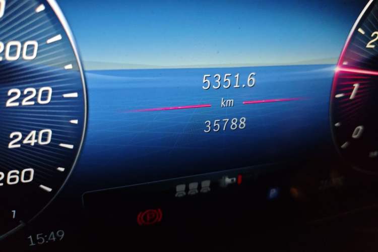 Used Mercedes-Benz C-Class 2024 C 260 L Brilliant Night Sports Edition Odometer Close Up