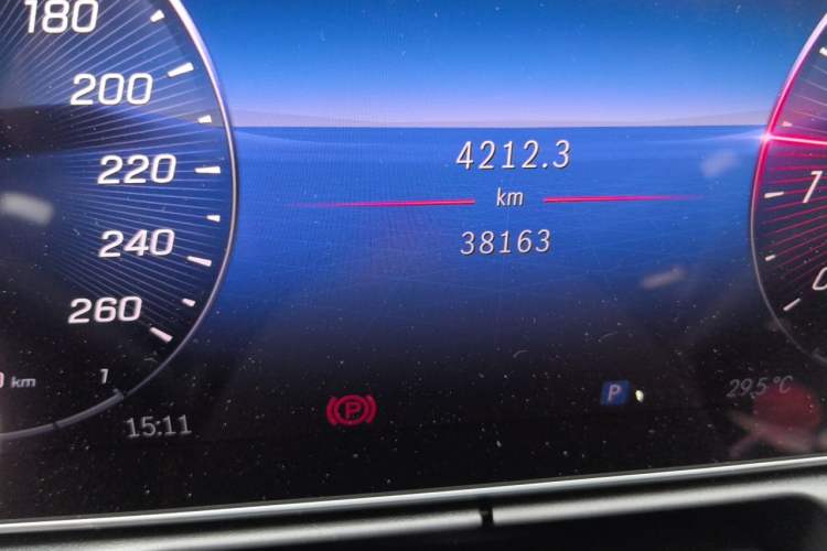 Used Mercedes-Benz C-Class 2024 Restyled C 260 L Sport Edition Odometer Close Up
