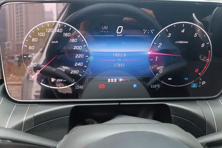 Used Mercedes-Benz C-Class 2024 C 260 L Sport Edition Odometer Close Up